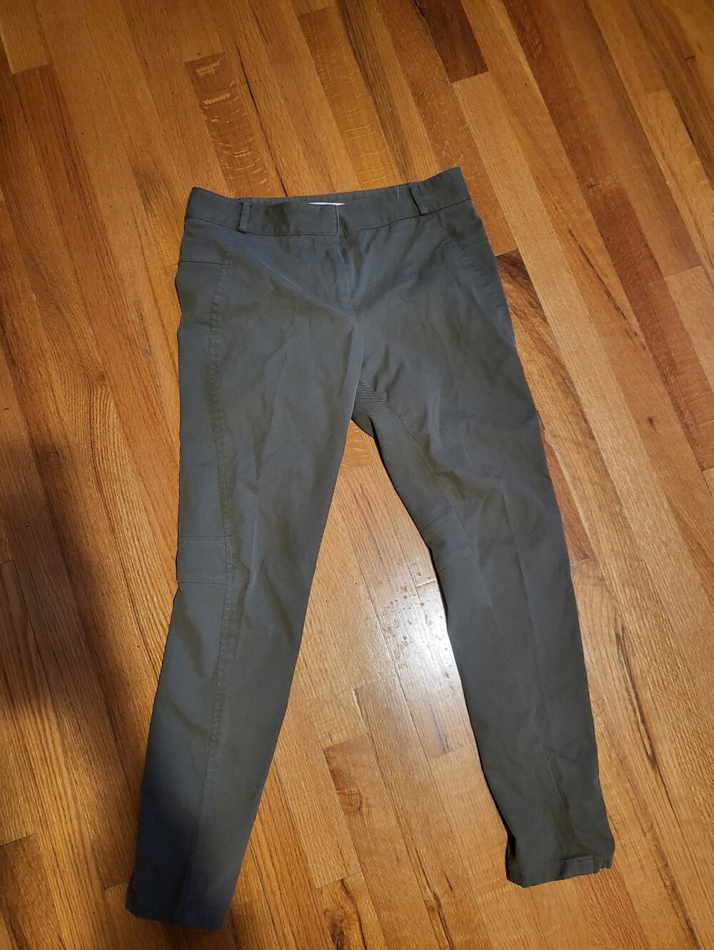 Veronica Beard Slim Ankle Dress Pants Olive Green 6